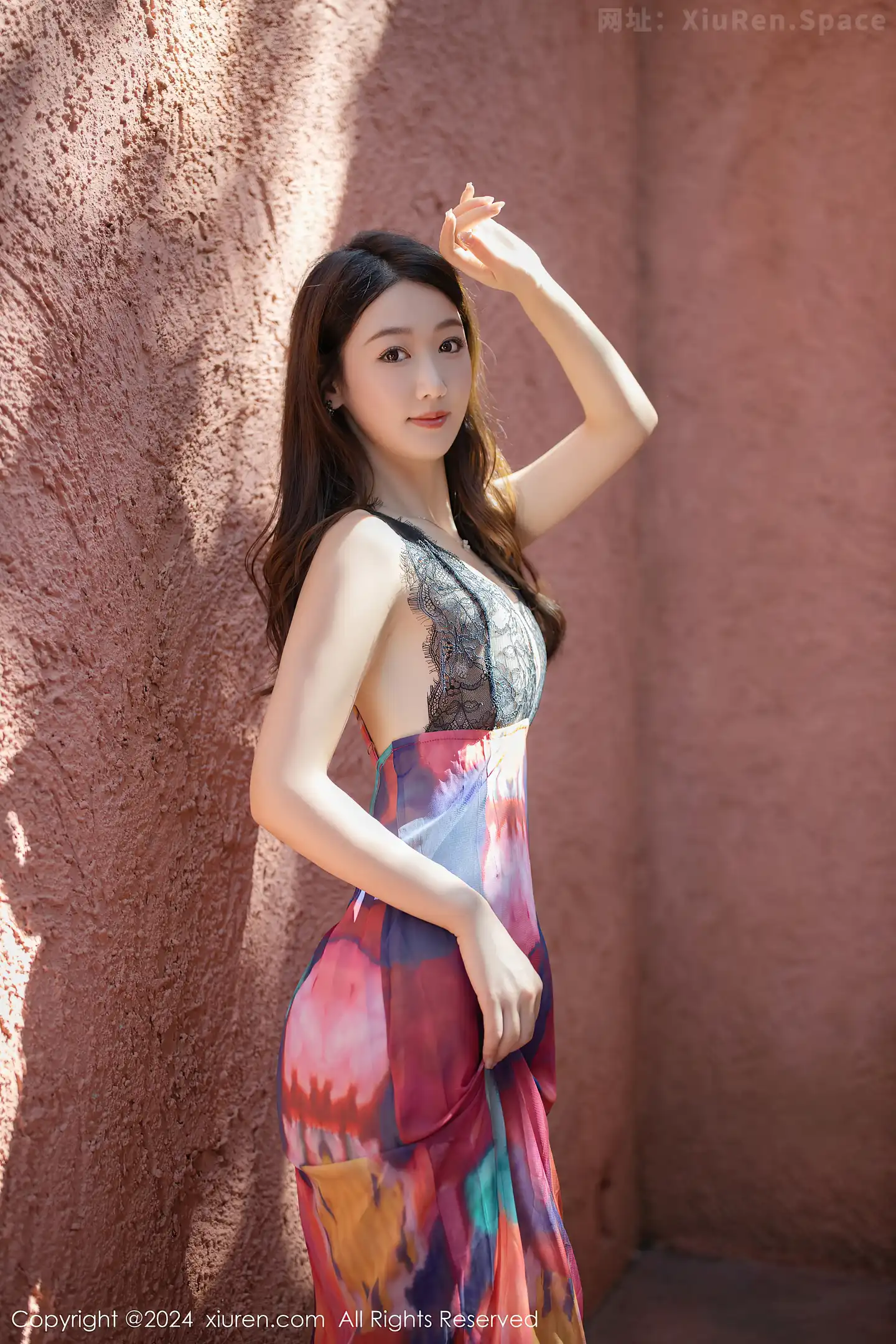 图片[4]-[XiuRen秀人网]VOL.7964 模特唐安琪性感拼色连衣长裙露黑色蕾丝内衣秀曼妙身姿诱惑写真80P-秀人网官方网站